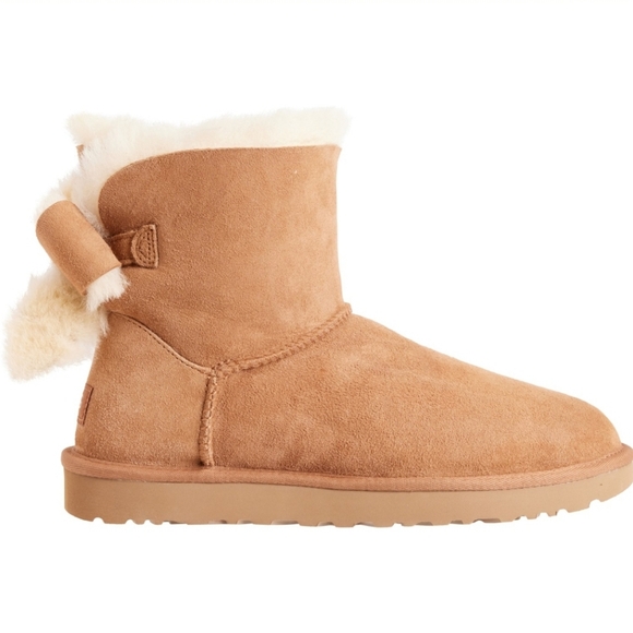 NEW UGG® Australia Classic Heritage Bow Boots - Suede - Picture 3 of 14